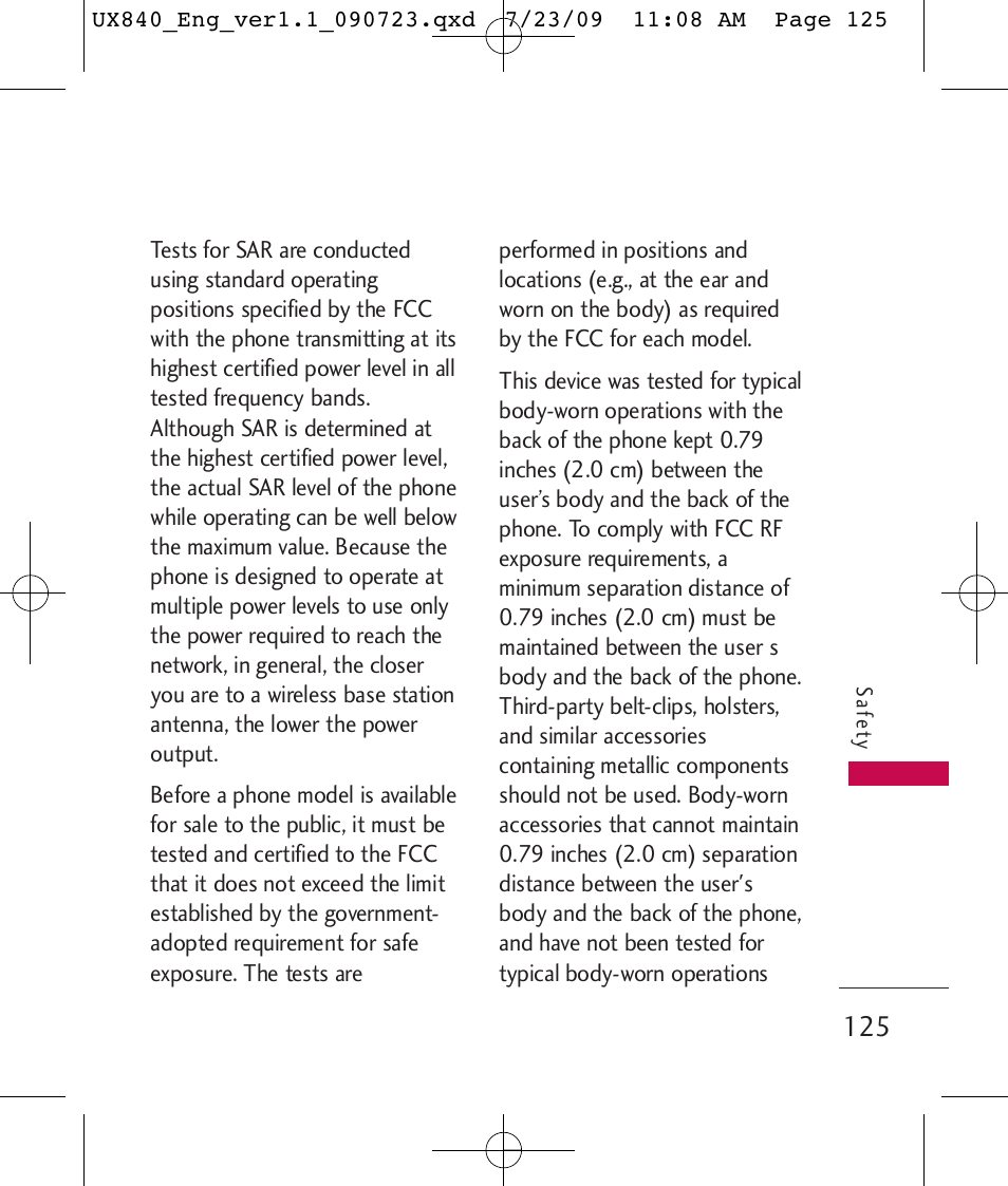 LG UX840 User Manual | Page 127 / 289