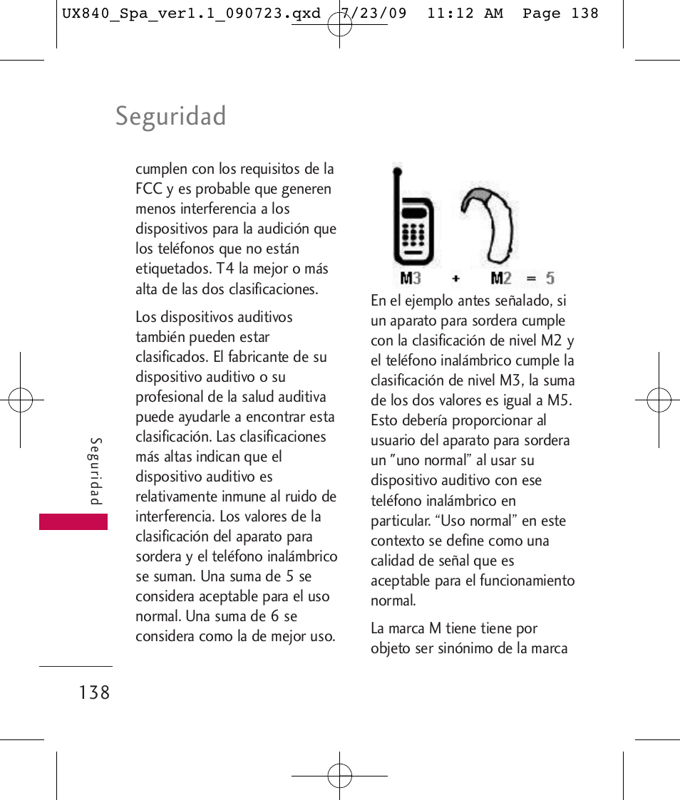 Seguridad | LG UX840 User Manual | Page 278 / 289