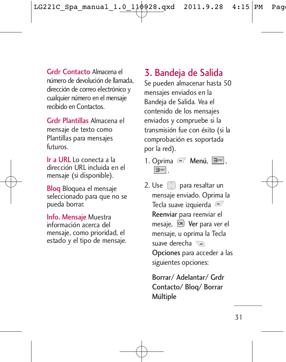 Bandeja de salida | LG LG221C User Manual | Page 131 / 210