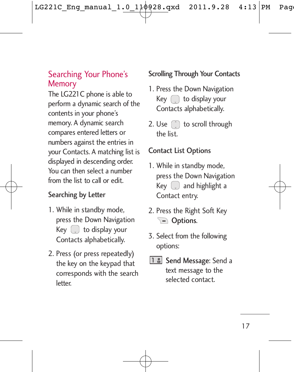 LG LG221C User Manual | Page 19 / 210