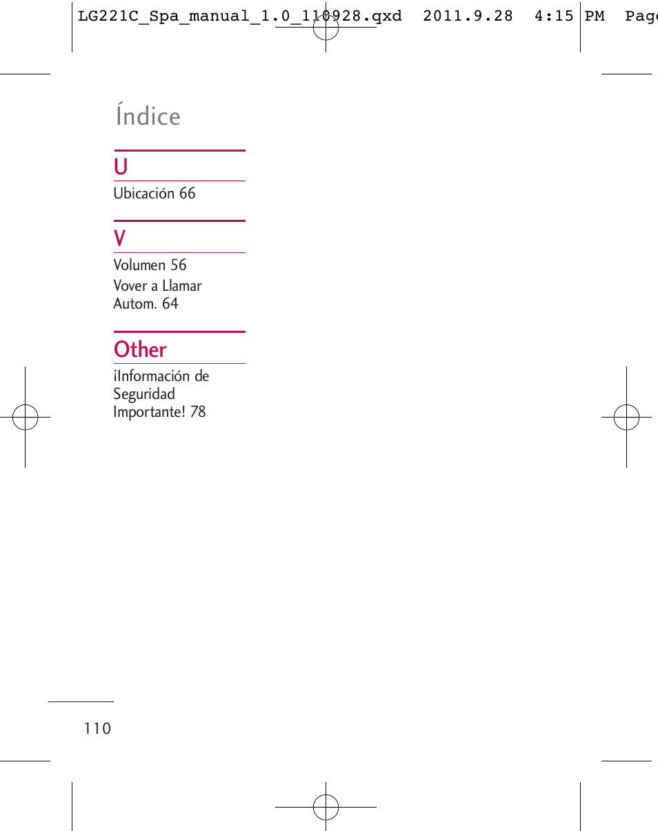 Índice, Other | LG LG221C User Manual | Page 210 / 210