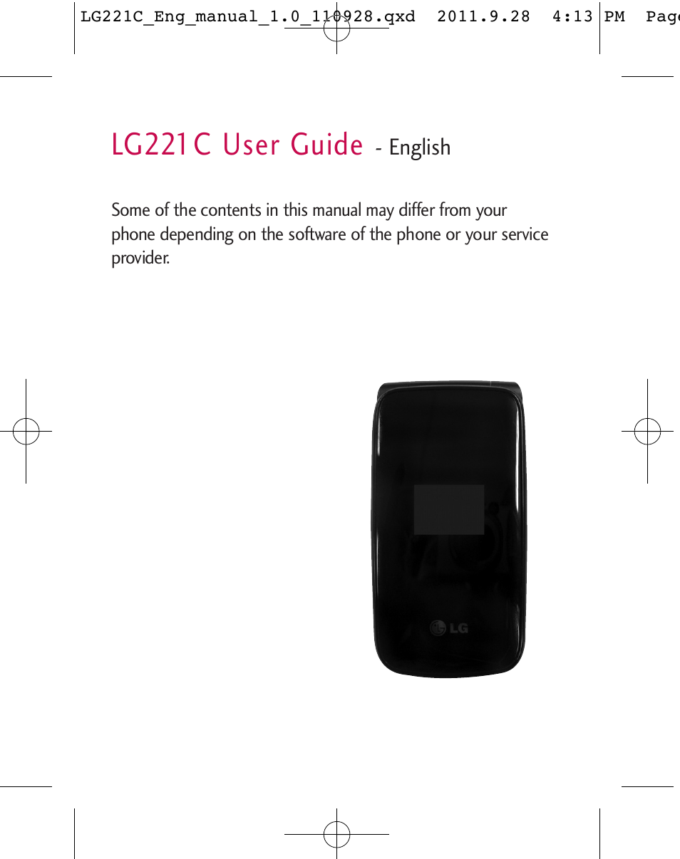 Lg221c user guide | LG LG221C User Manual | Page 3 / 210