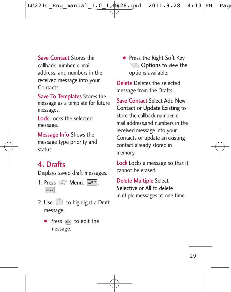 Drafts | LG LG221C User Manual | Page 31 / 210