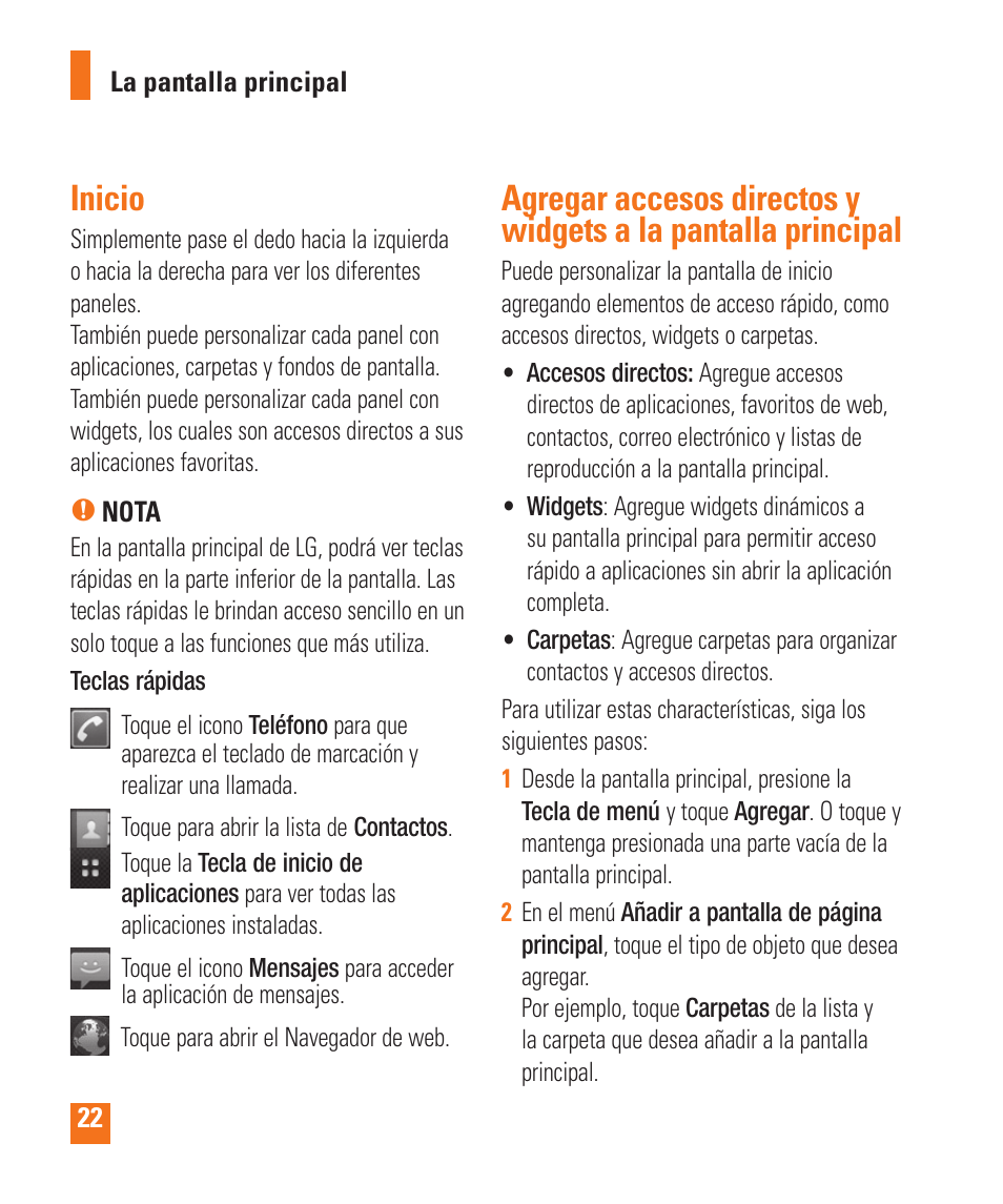 Inicio | LG LGP505 User Manual | Page 120 / 198