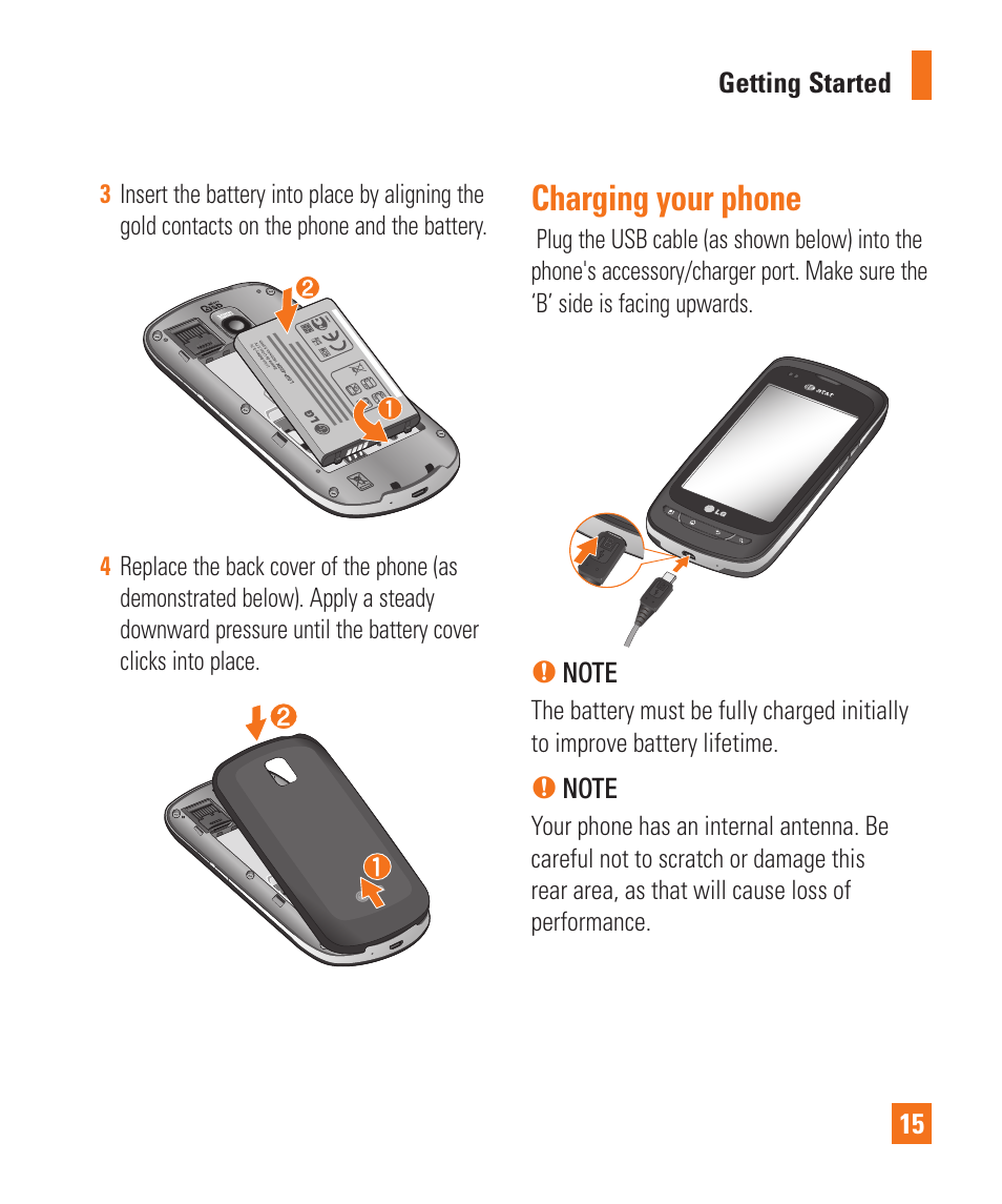 Charging your phone | LG LGP505 User Manual | Page 17 / 198