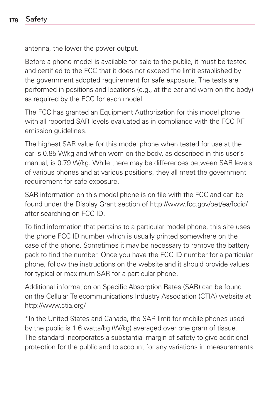 LG MS910 User Manual | Page 178 / 199