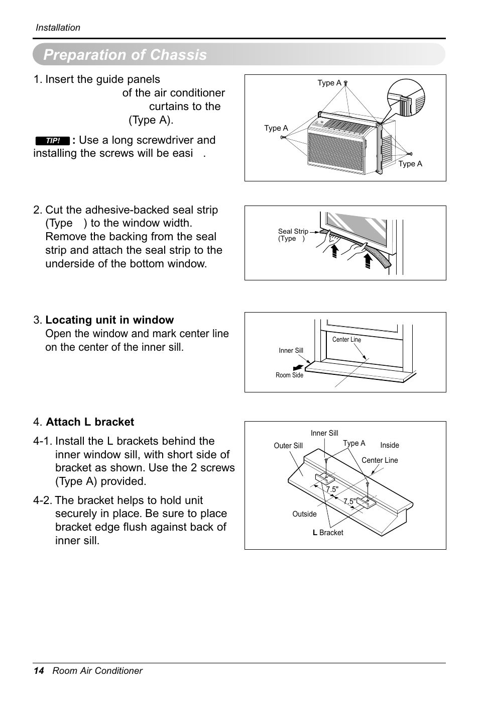 Preparation of chassis | LG ZW5000 User Manual | Page 14 / 44