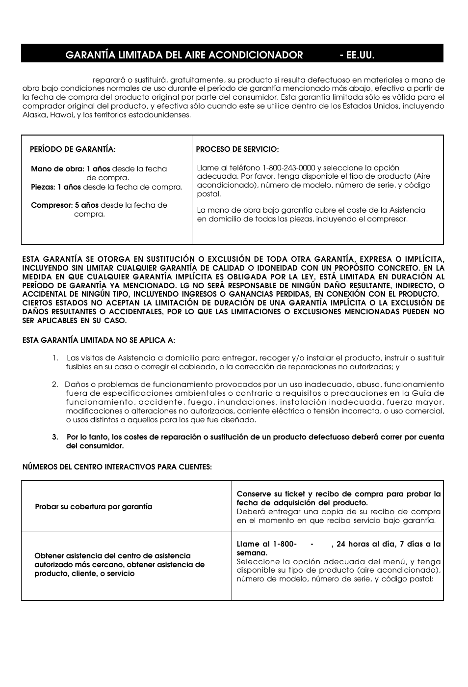 LG ZW5000 User Manual | Page 43 / 44