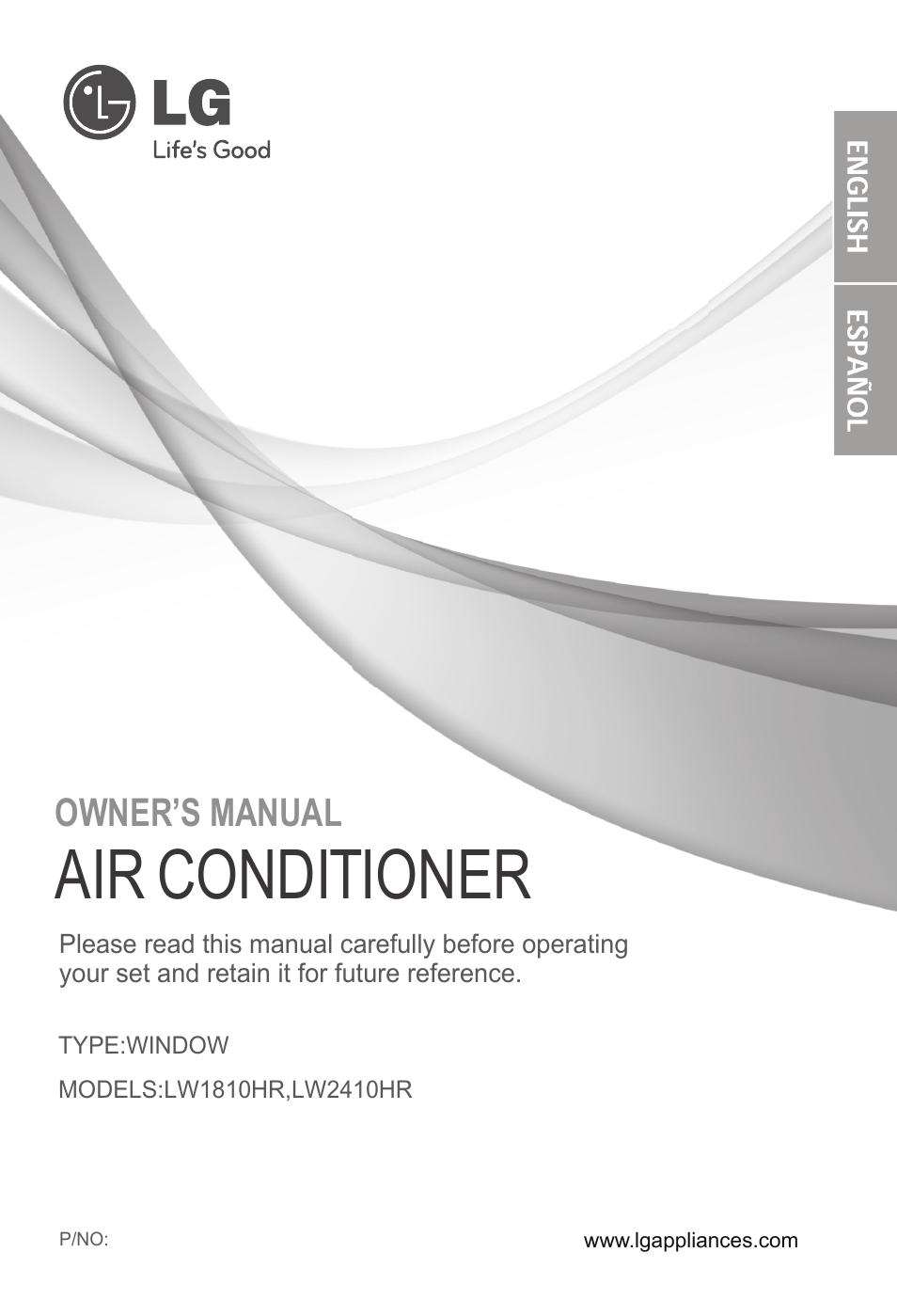 LG LW2410HR User Manual | 44 pages