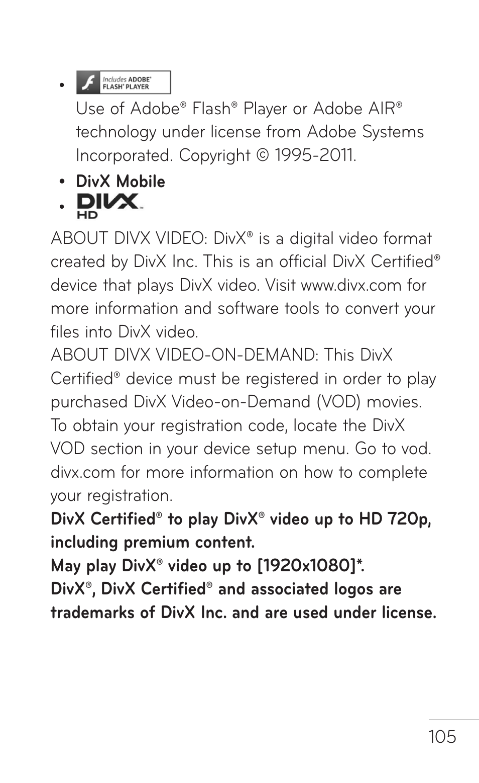 LG P999 User Manual | Page 105 / 336