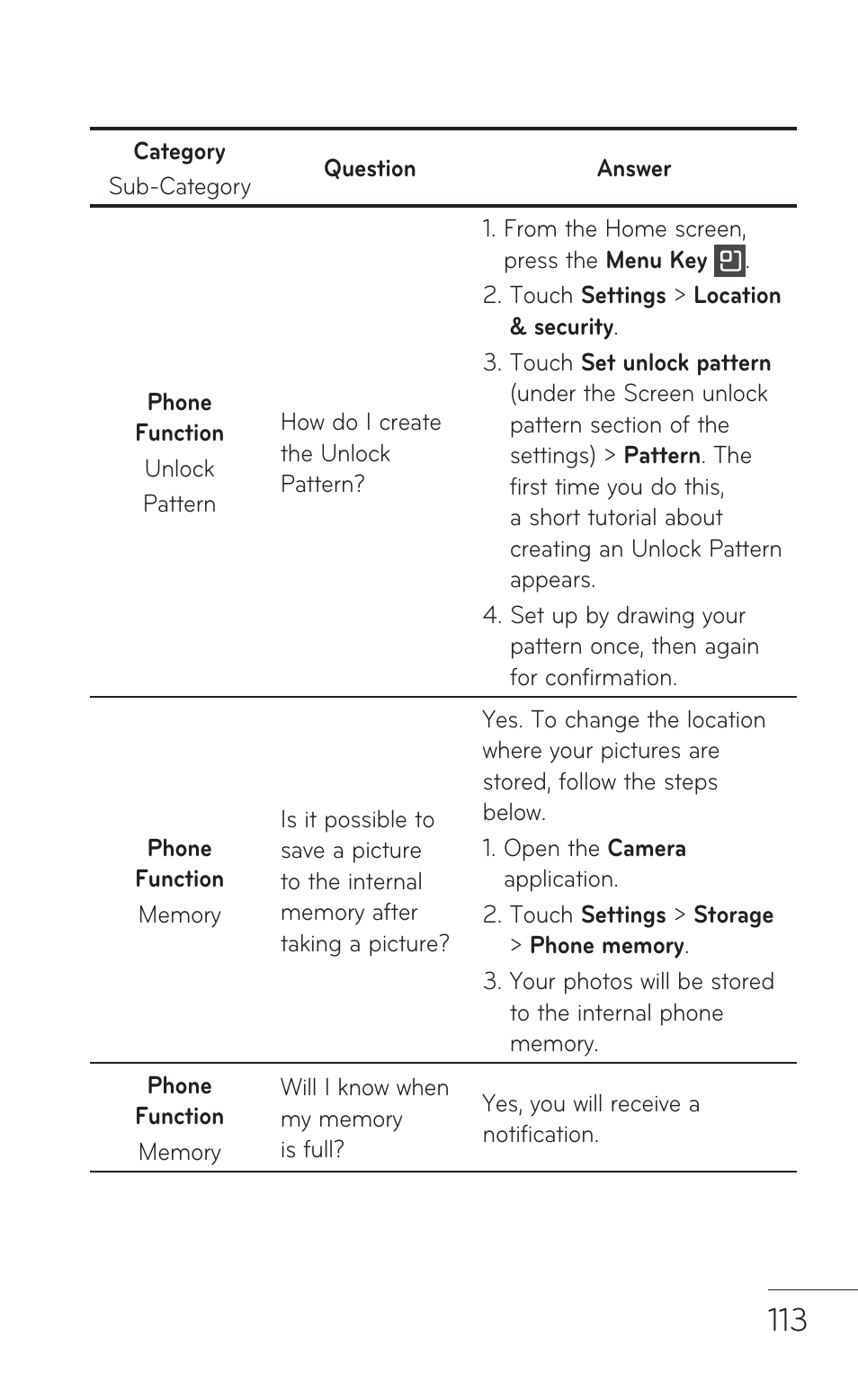 LG P999 User Manual | Page 113 / 336