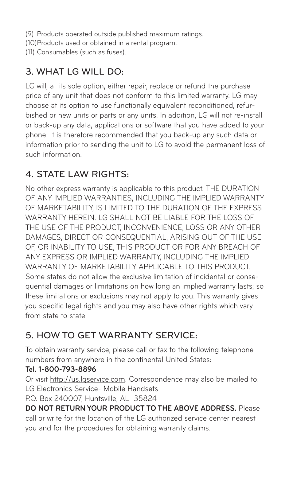 LG P999 User Manual | Page 160 / 336