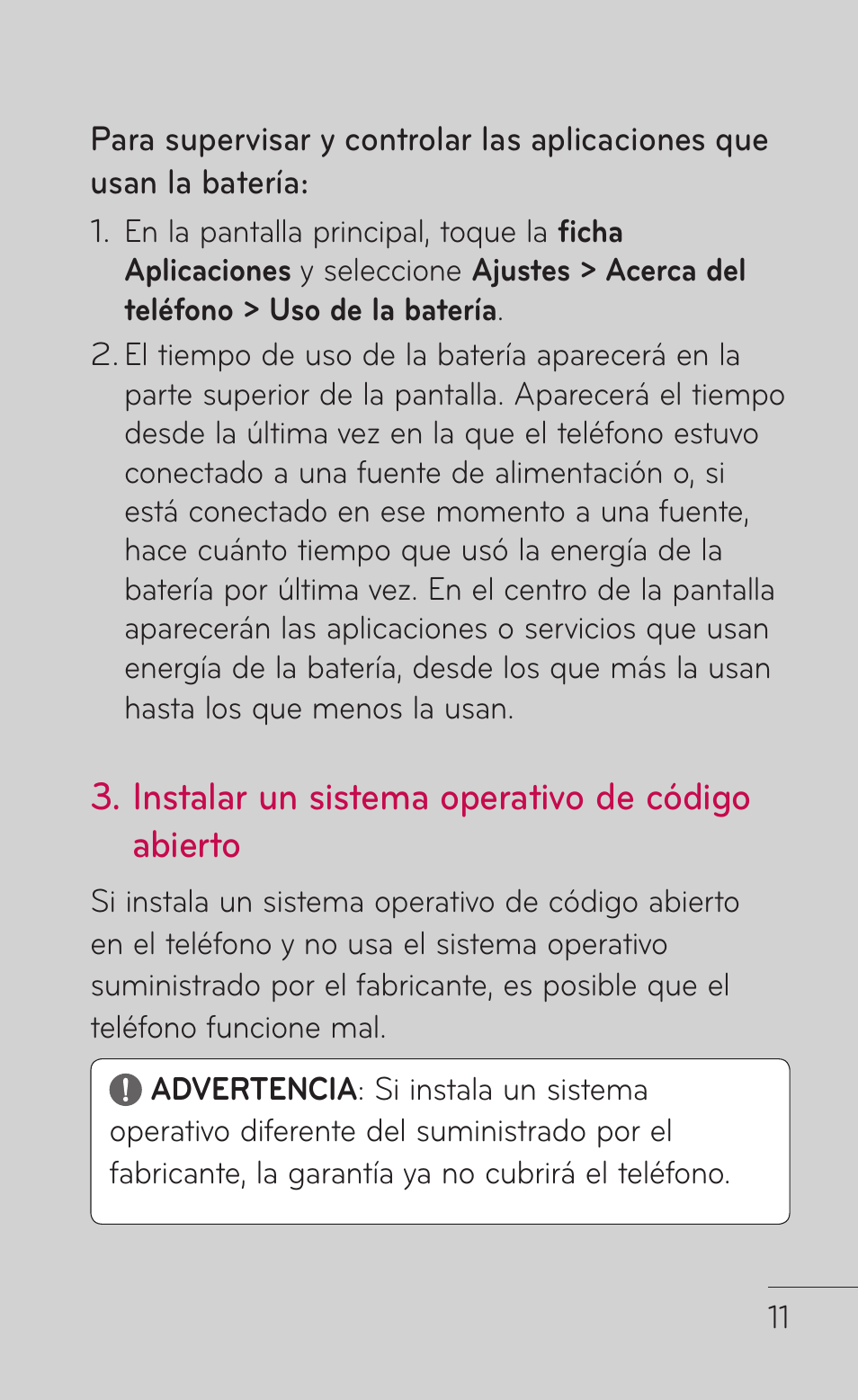 Instalar un sistema operativo de código abierto | LG P999 User Manual | Page 171 / 336