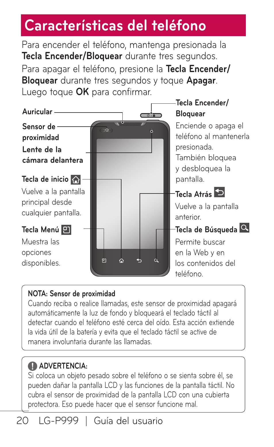 Características del teléfono | LG P999 User Manual | Page 180 / 336