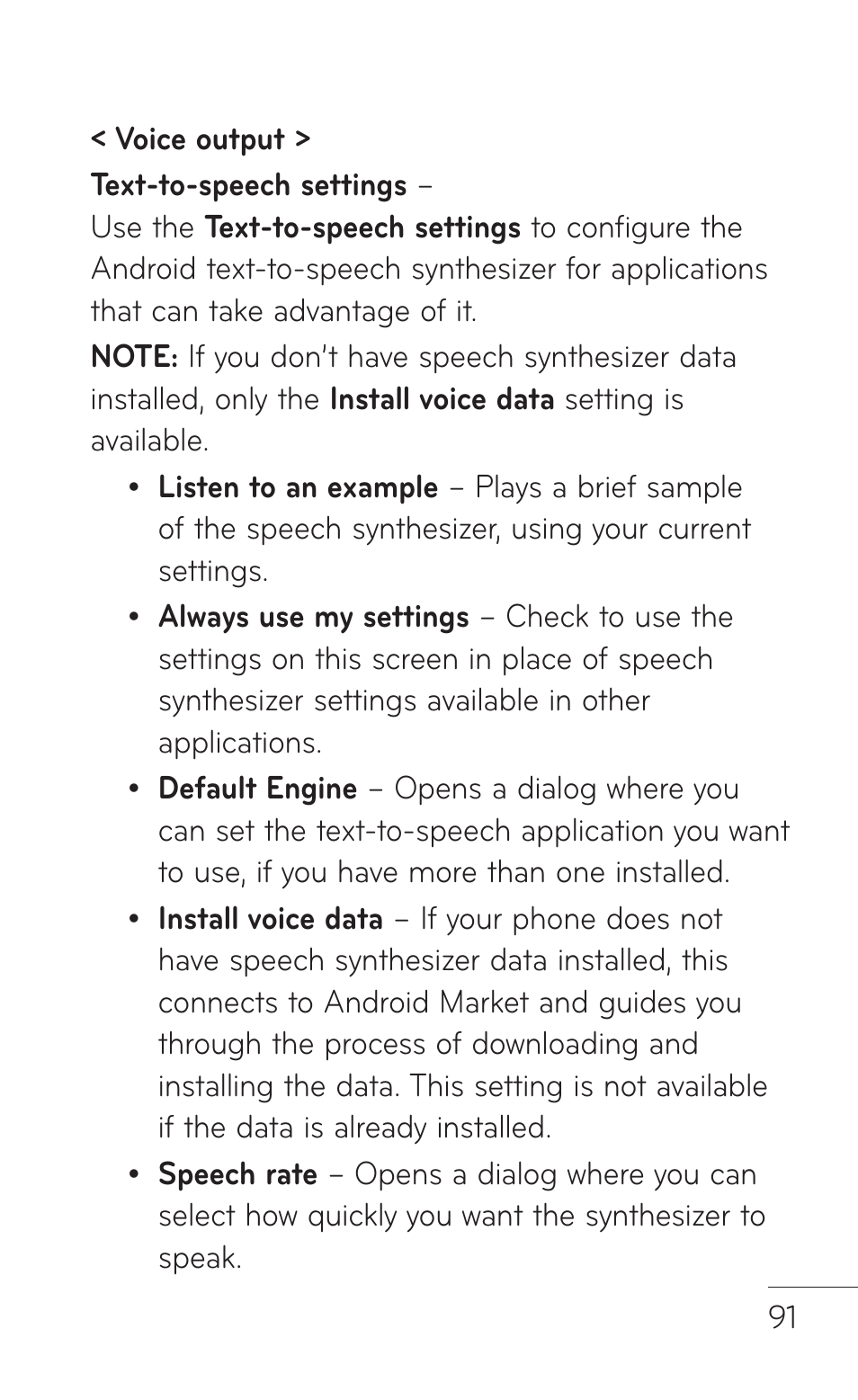 LG P999 User Manual | Page 91 / 336