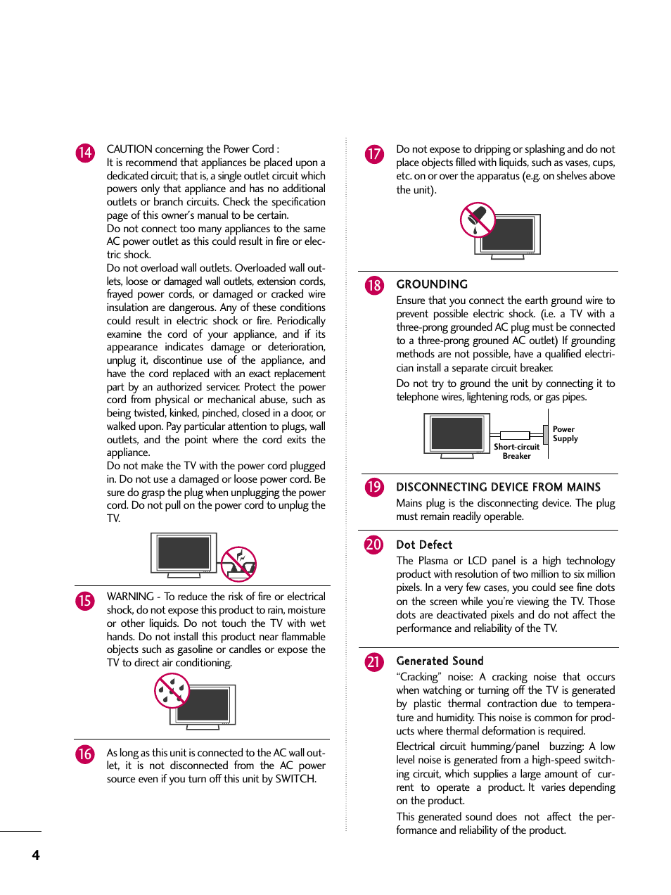 LG 47LD650H User Manual | Page 4 / 167