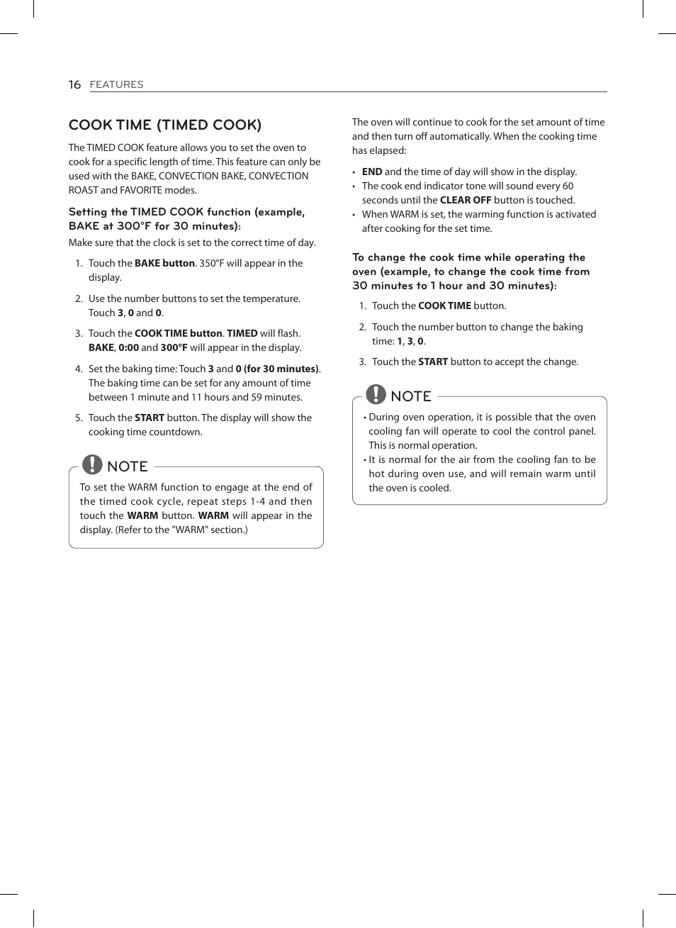 Cook time (timed cook) | LG LSES302ST User Manual | Page 17 / 93