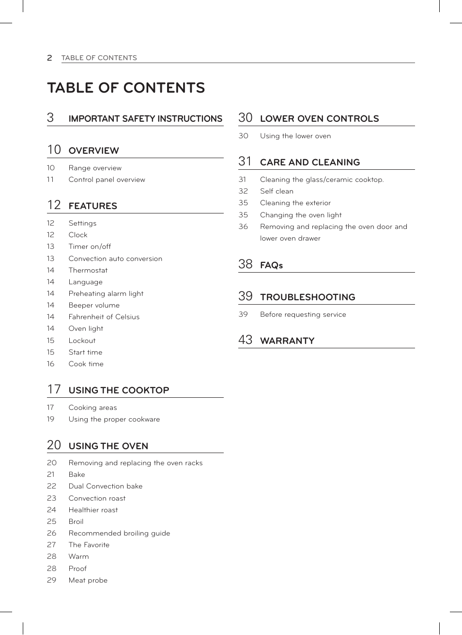 LG LSES302ST User Manual | Page 3 / 93