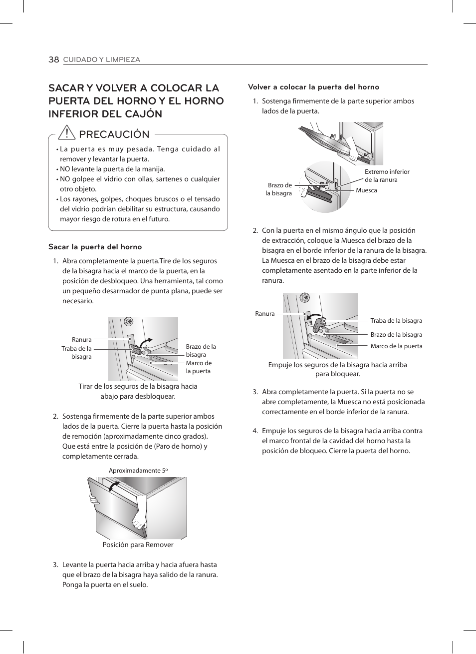 Precaución | LG LSES302ST User Manual | Page 83 / 93