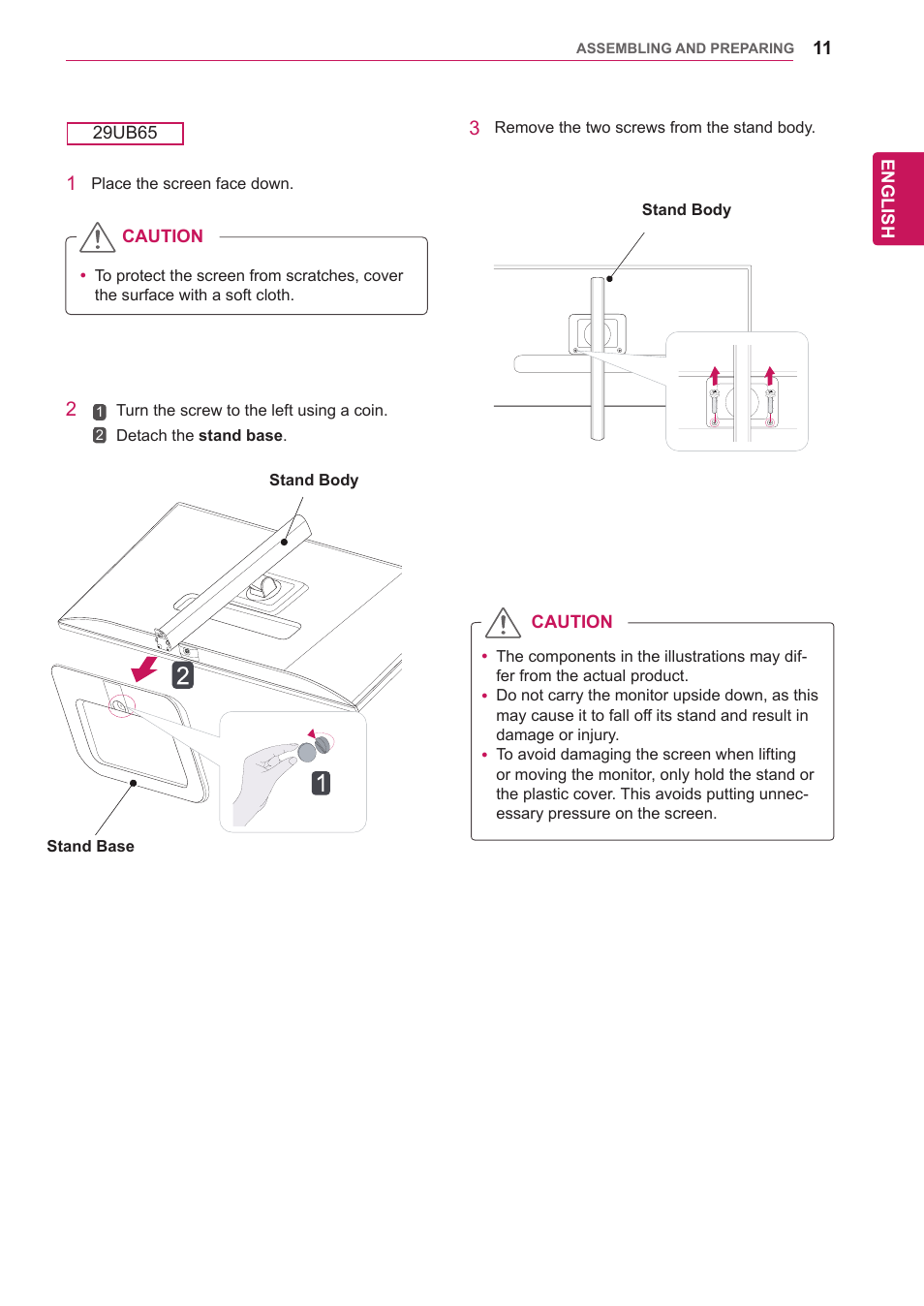 LG 29UM65-P User Manual | Page 11 / 37