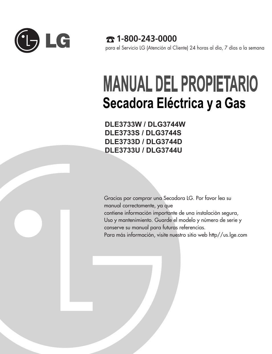 LG DLG3744S User Manual | Page 35 / 68