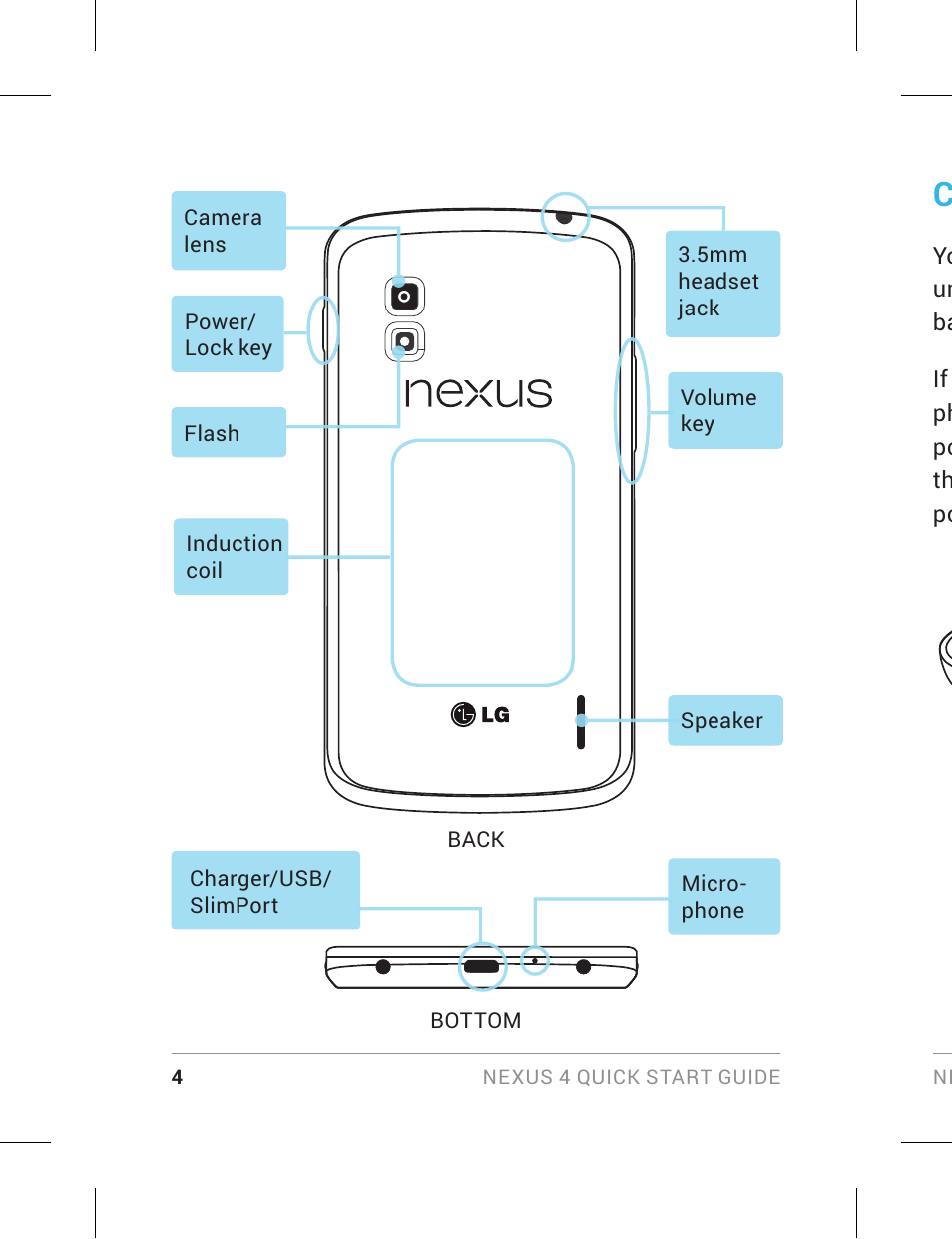 Charge the battery | LG LGE960 User Manual | Page 6 / 18