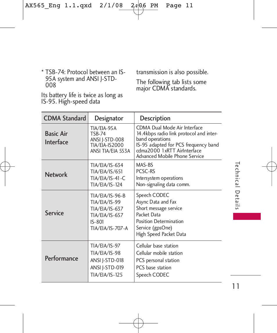 LG LGAX565 User Manual | Page 11 / 121