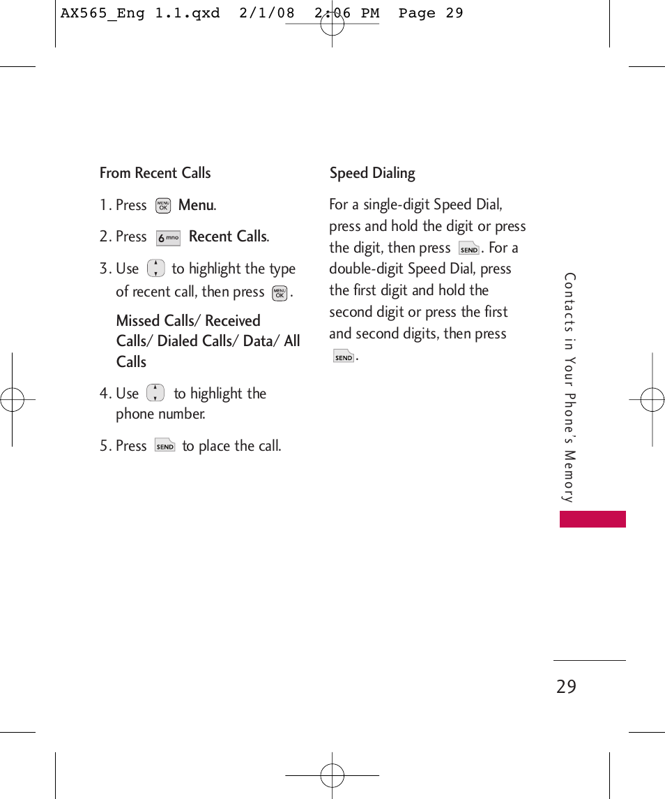 LG LGAX565 User Manual | Page 29 / 121