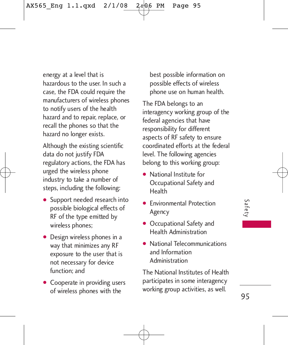 LG LGAX565 User Manual | Page 95 / 121