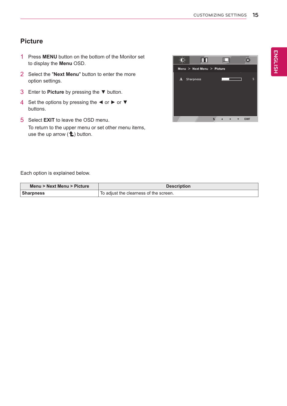Picture | LG 24MB35P-B User Manual | Page 15 / 29
