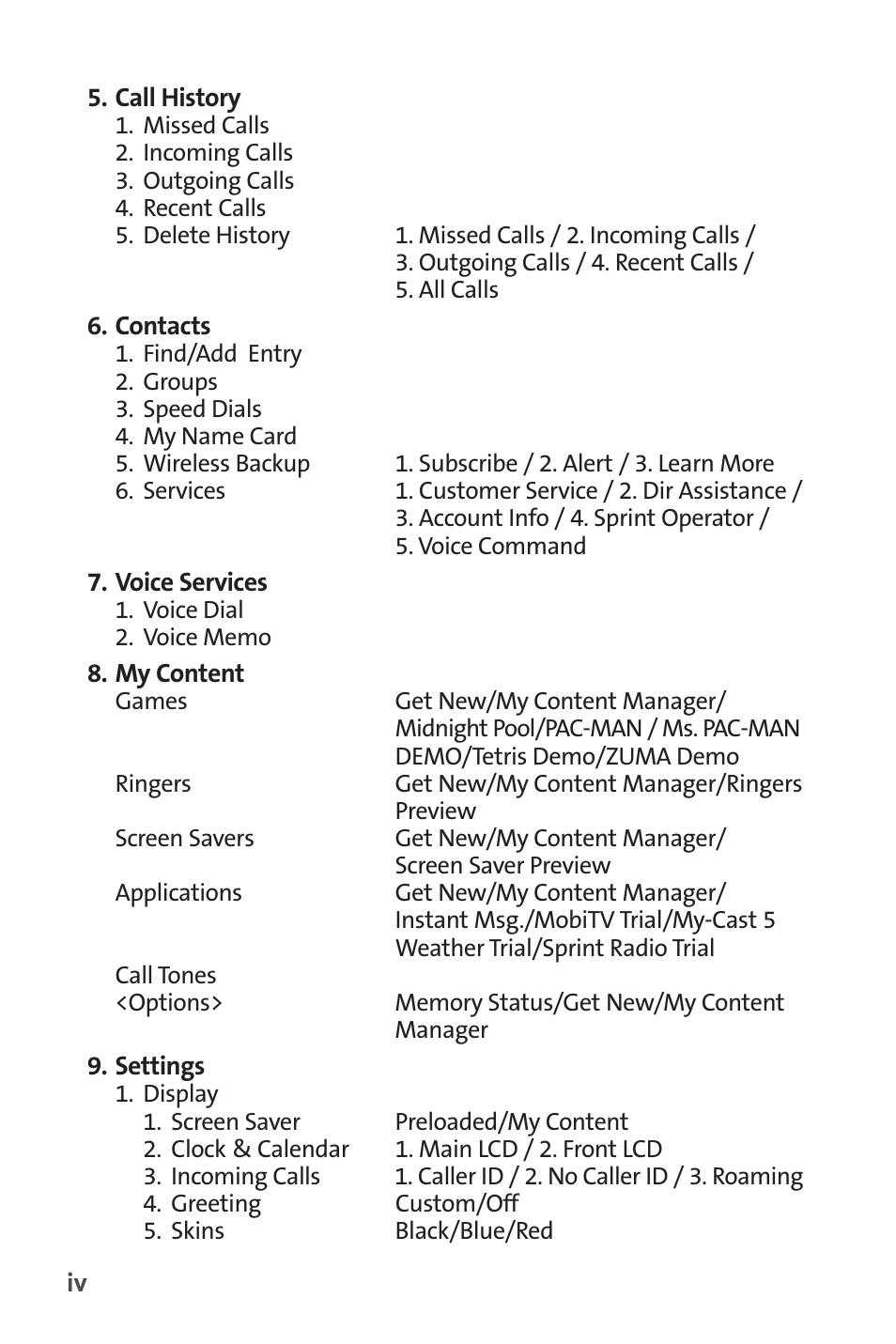 LG LX150 User Manual | Page 11 / 189