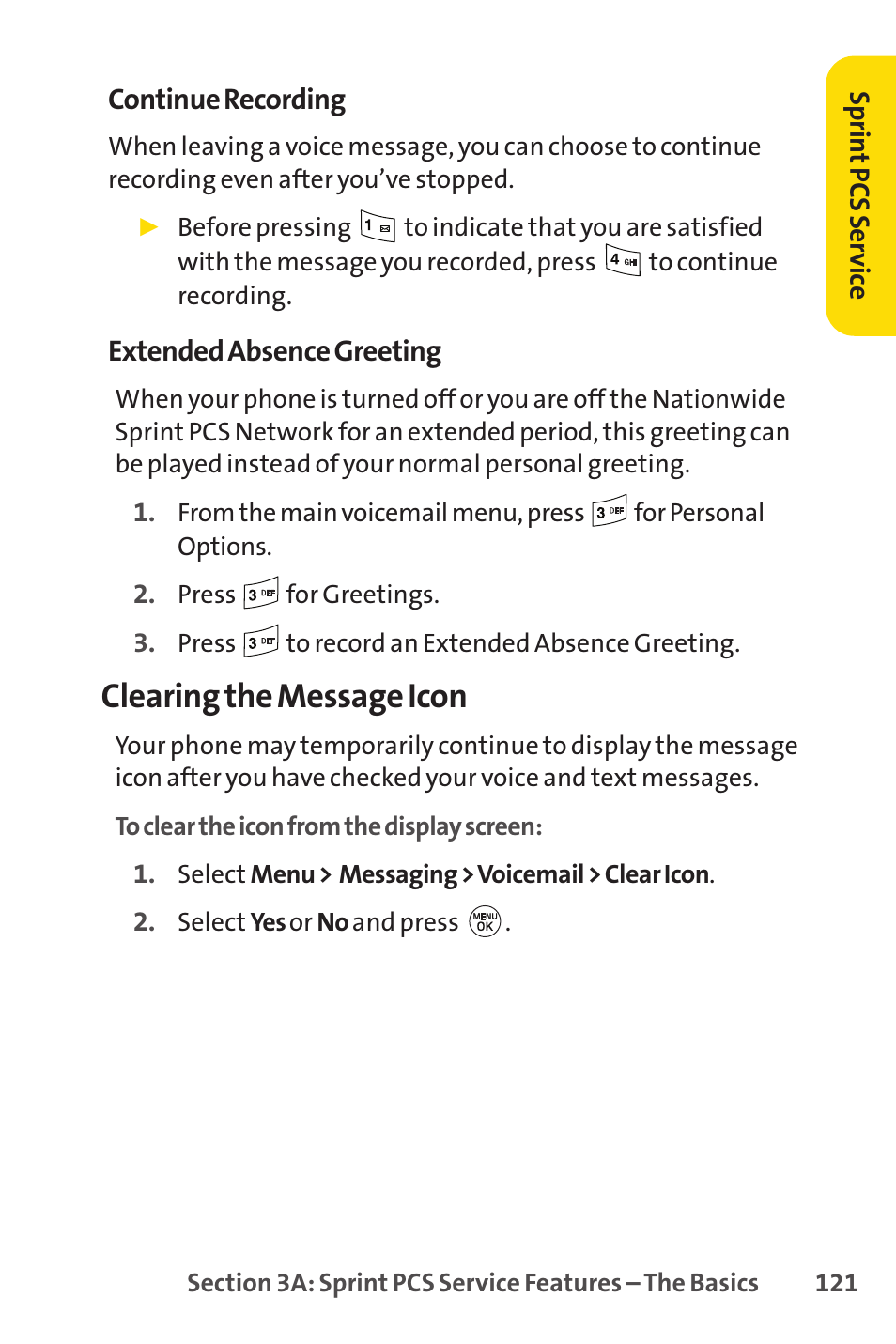 Clearing the message icon | LG LX150 User Manual | Page 134 / 189