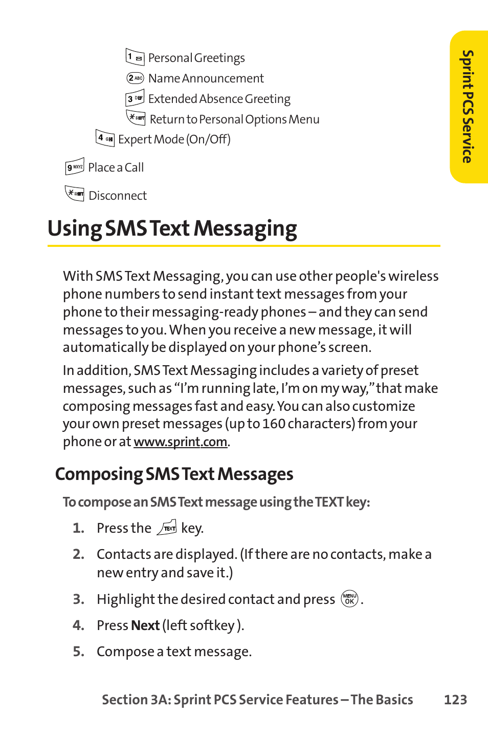 Using sms text messaging, Composing sms text messages | LG LX150 User Manual | Page 136 / 189