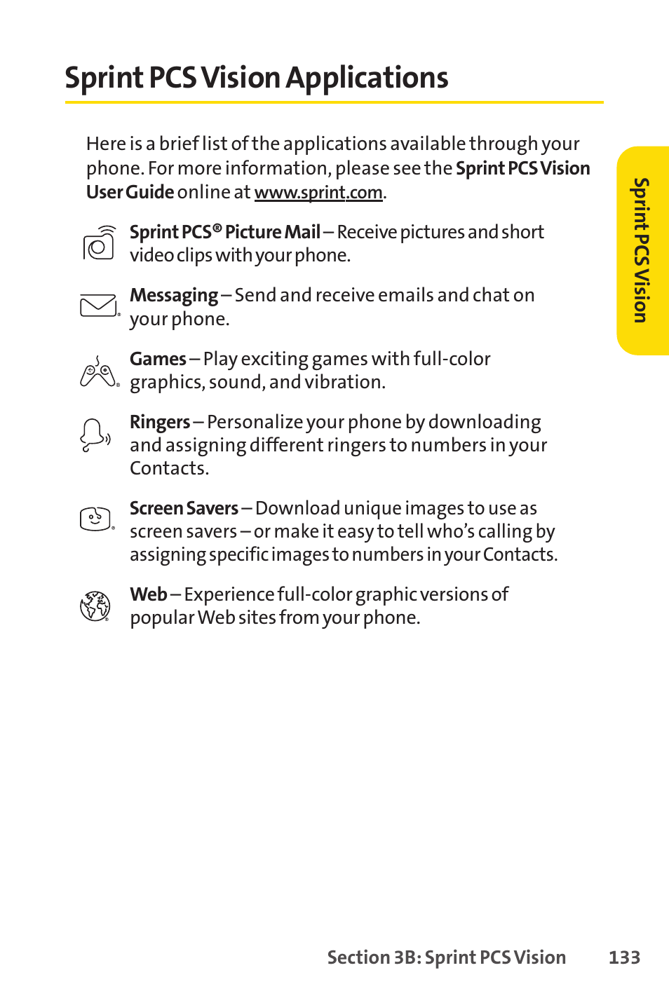 Sprint pcs vision applications | LG LX150 User Manual | Page 146 / 189