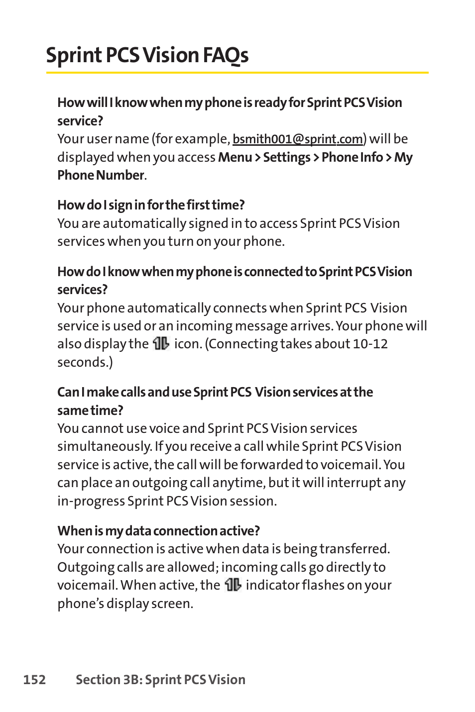 Sprint pcs vision faqs | LG LX150 User Manual | Page 165 / 189