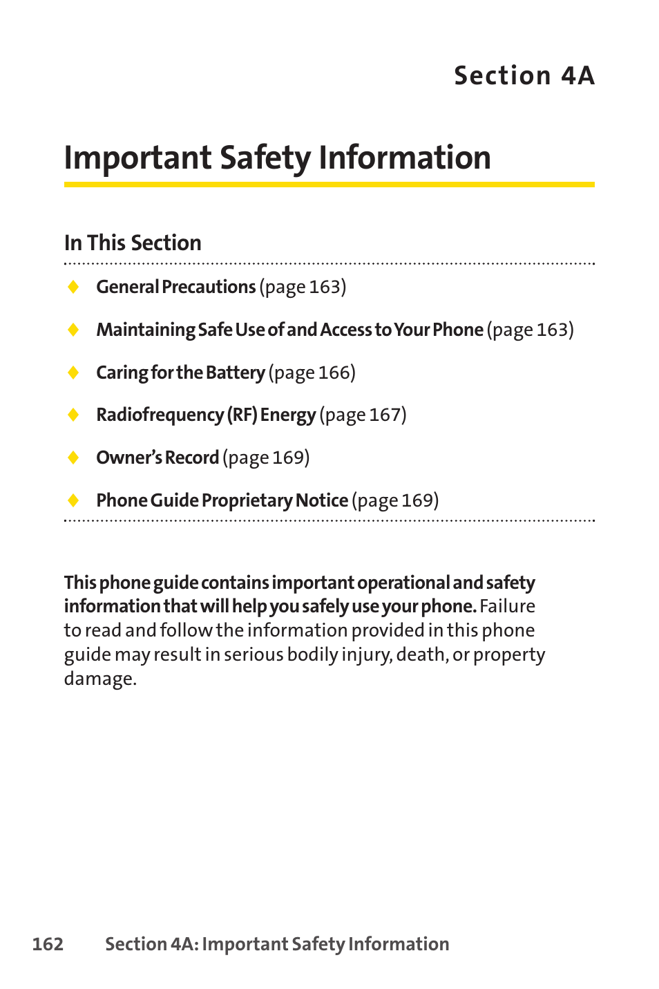 Important safety information | LG LX150 User Manual | Page 175 / 189