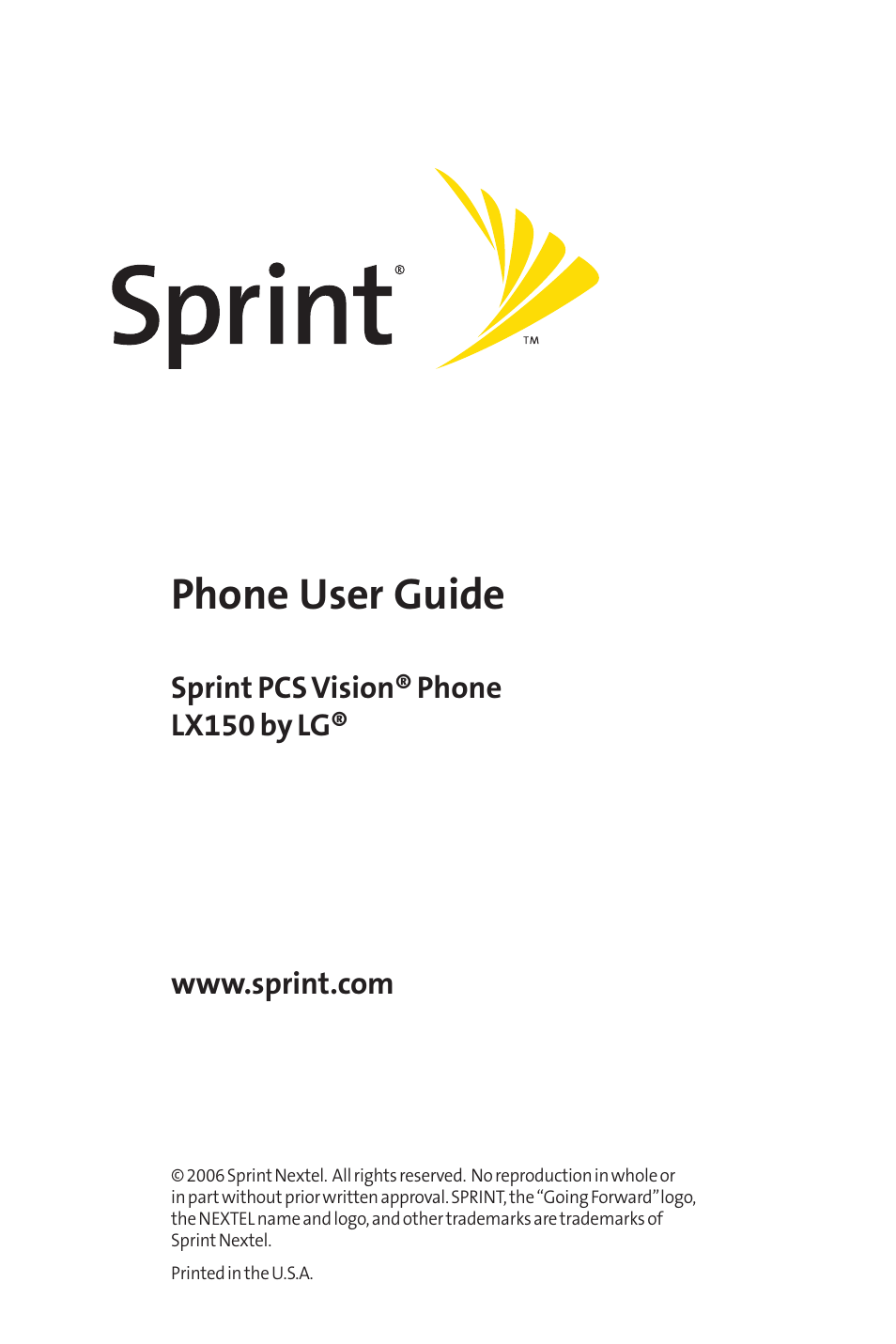 Phone user guide | LG LX150 User Manual | Page 2 / 189