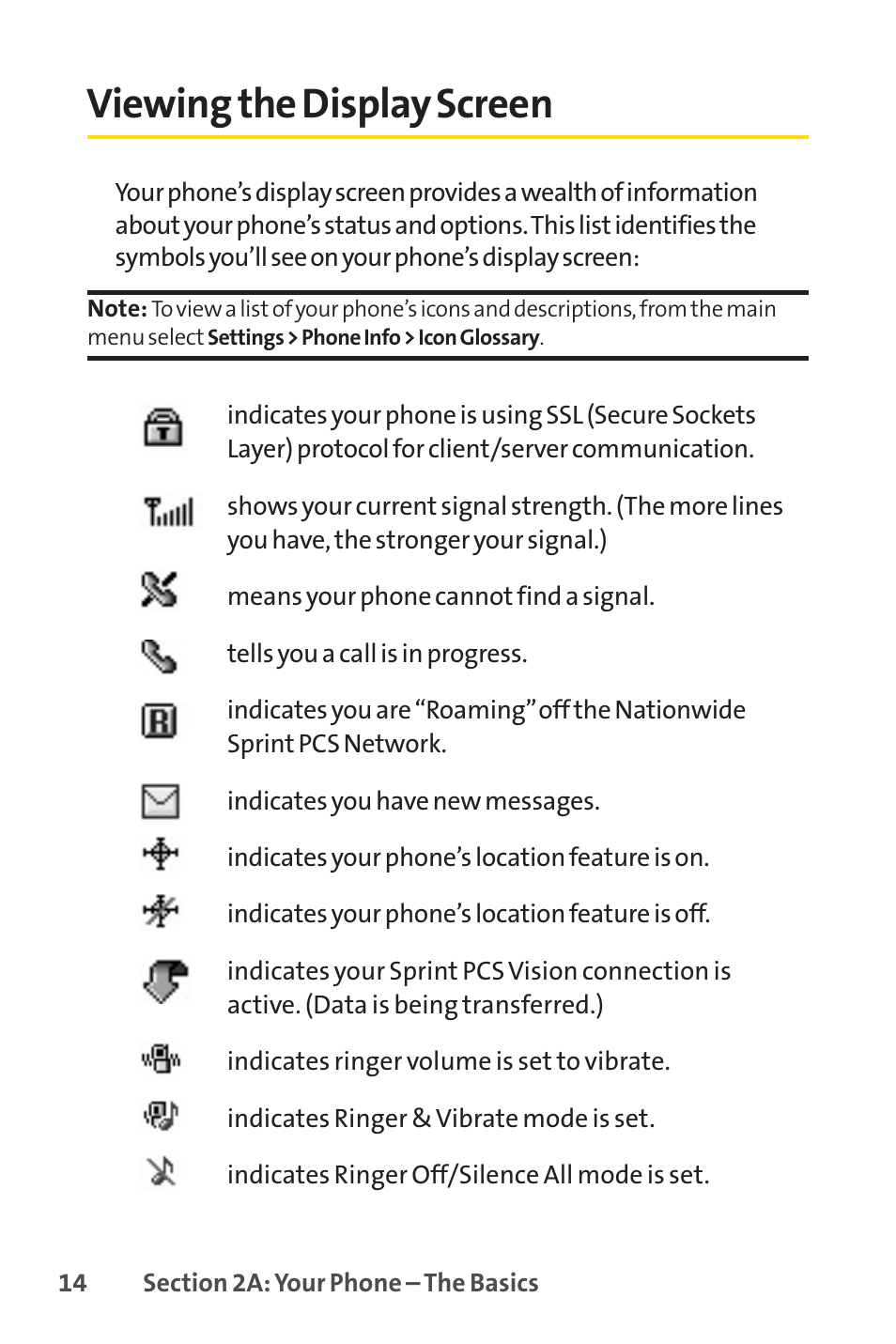 Viewing the display screen | LG LX150 User Manual | Page 27 / 189