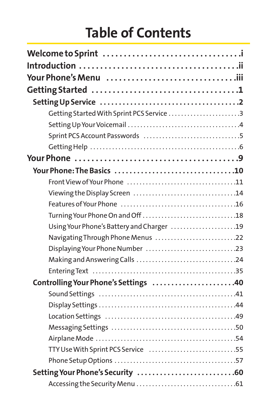 LG LX150 User Manual | Page 3 / 189