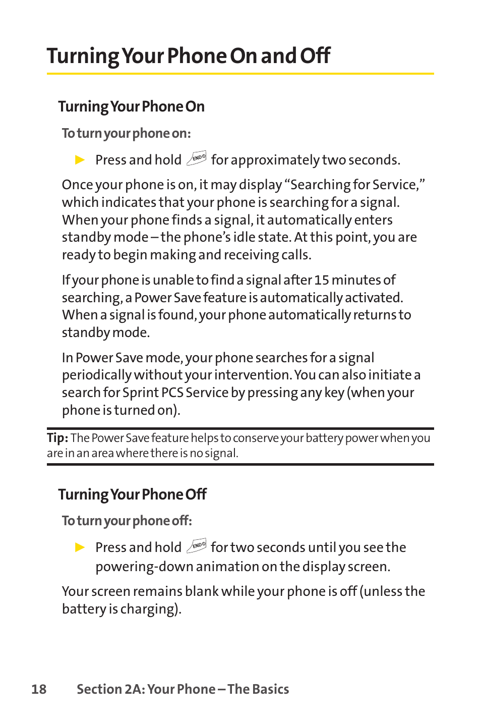 Turning your phone on and off | LG LX150 User Manual | Page 31 / 189