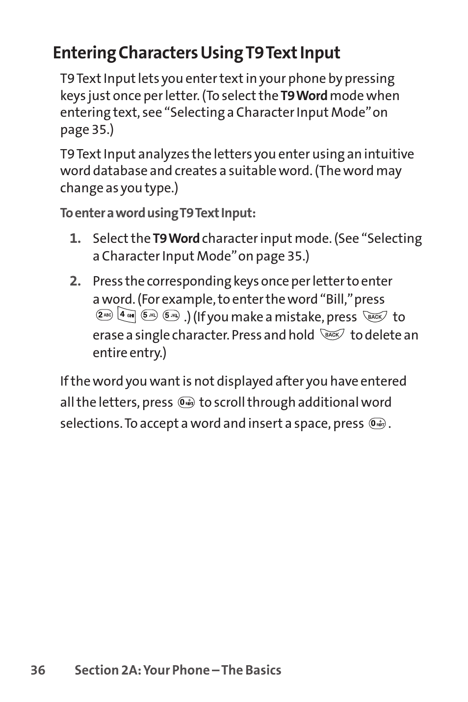 Entering characters using t9 text input | LG LX150 User Manual | Page 49 / 189