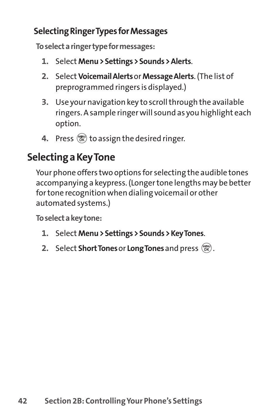 Selecting a key tone | LG LX150 User Manual | Page 55 / 189