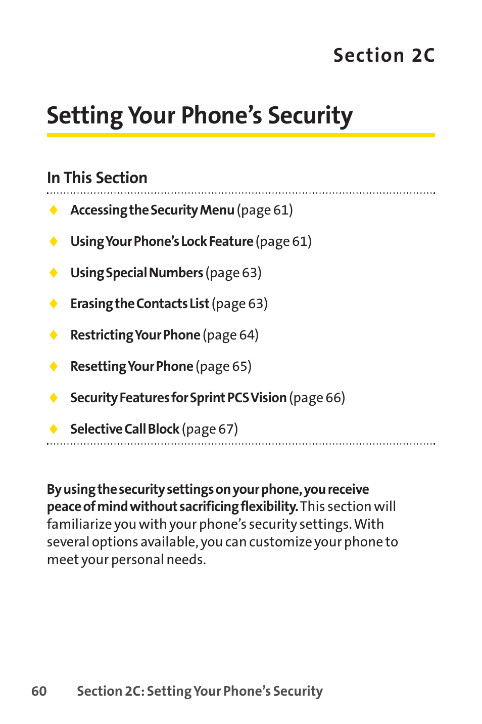 Setting your phone’s security | LG LX150 User Manual | Page 73 / 189