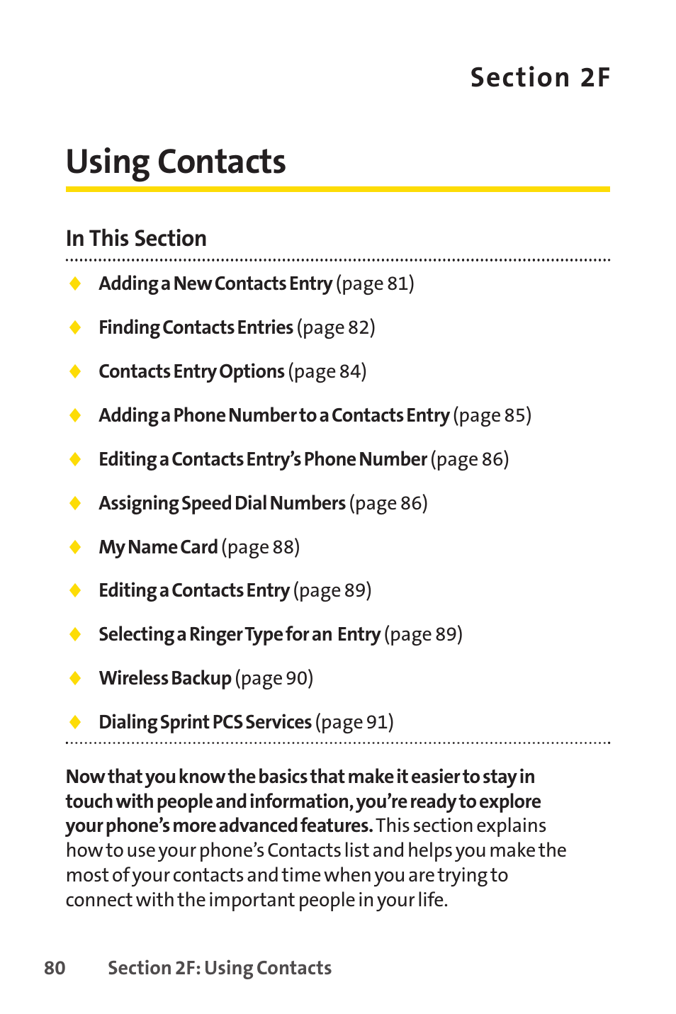 Using contacts | LG LX150 User Manual | Page 93 / 189