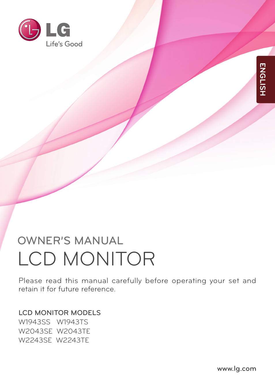 LG W1943SS-PF User Manual | 34 pages