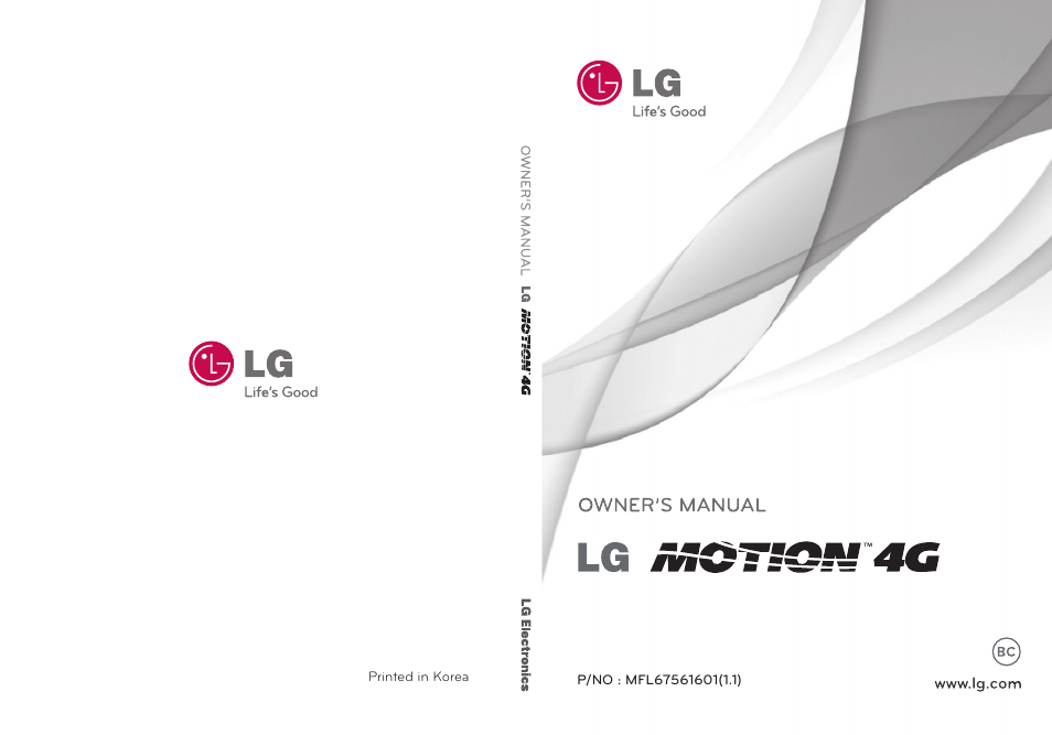 LG MS770 User Manual | 190 pages