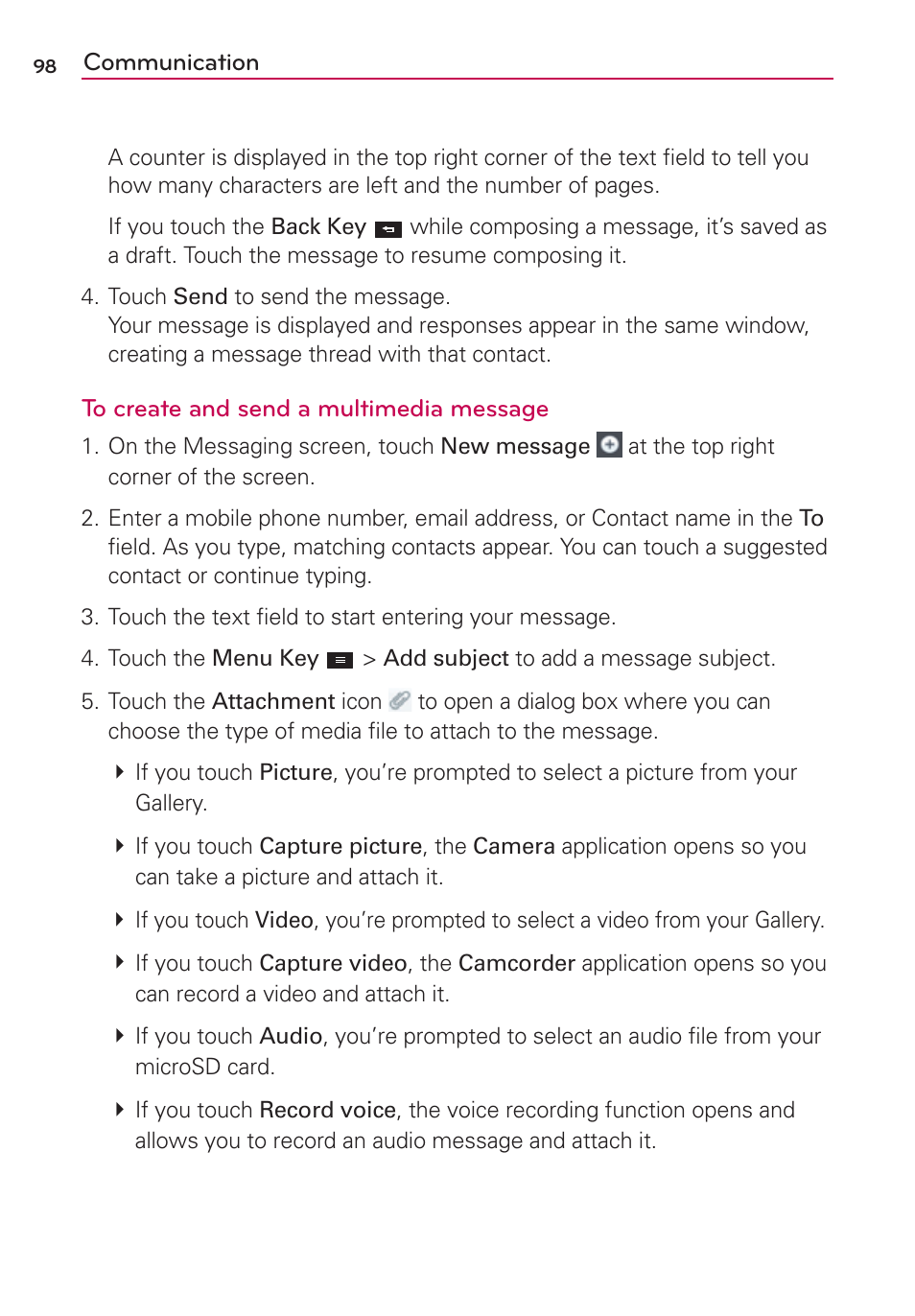 LG MS770 User Manual | Page 100 / 190