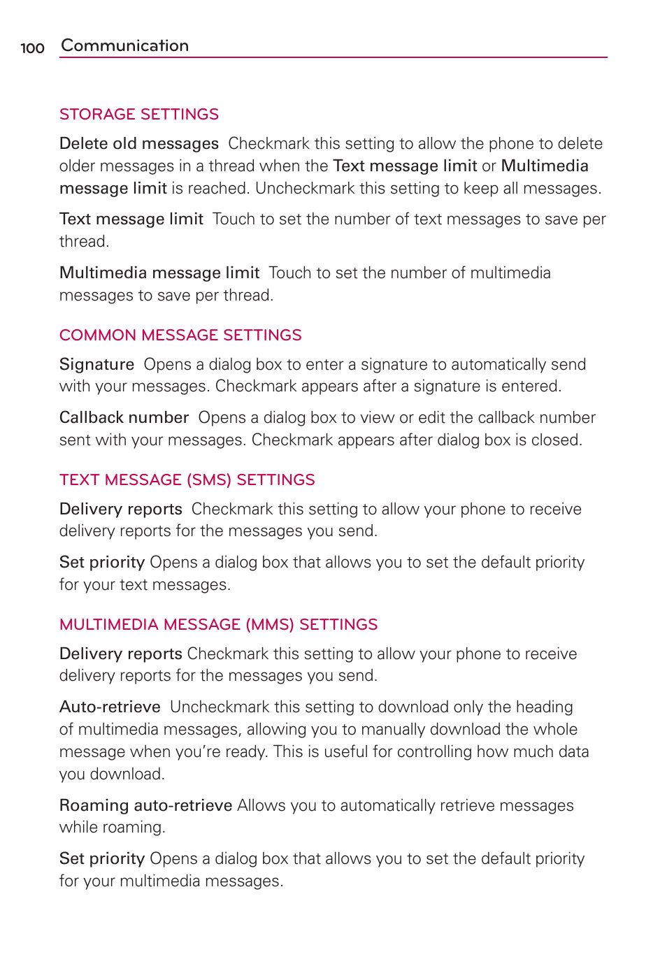 LG MS770 User Manual | Page 102 / 190