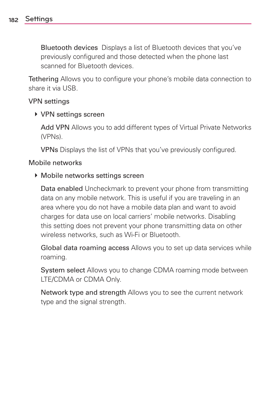 LG VS910 User Manual | Page 184 / 239