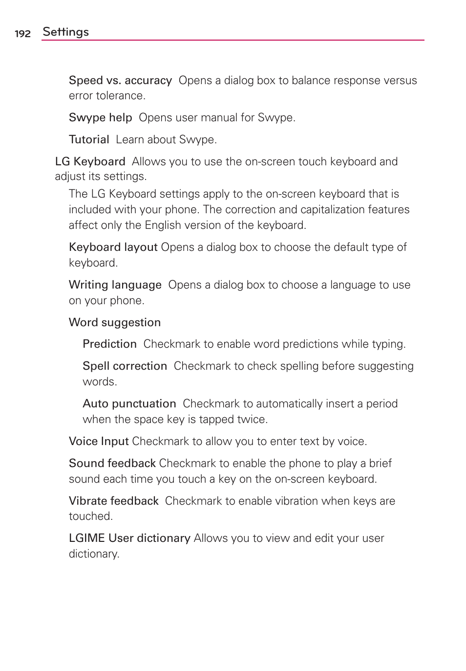 LG VS910 User Manual | Page 194 / 239